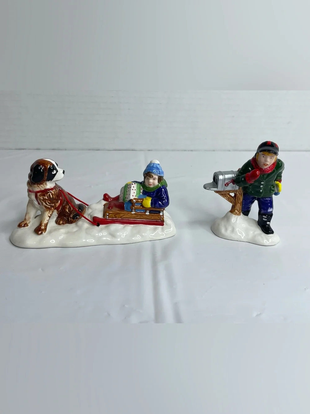 Department 56 The Original Snow Village “MUSH!” Set Of Two-No Box